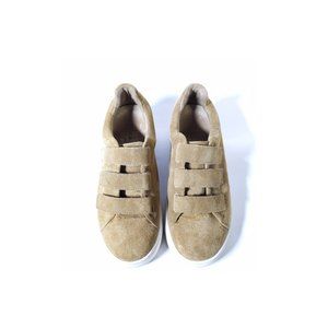 Sandro Paris Tan Suede Sneakers Eur Size 37 Womens Size 6.5